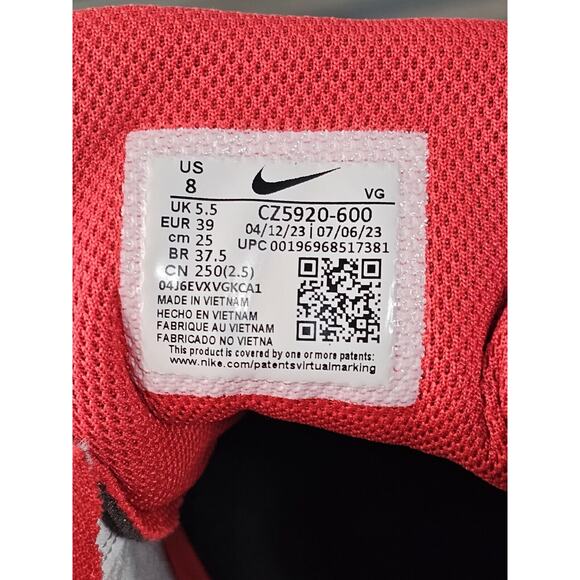 NEW Nike Womens‎ Hyperdiamond 4 Pro Softball Cleat White/Red CZ5920-600 Size 8 - Picture 16 of 16